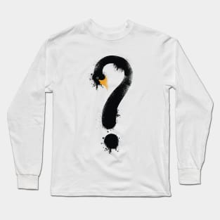 Black Swan Question Mark Long Sleeve T-Shirt